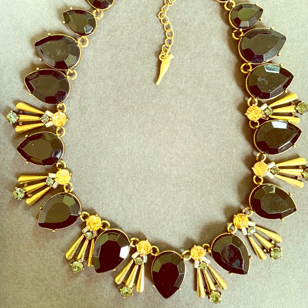 Brand New: Statement Black & Gold Necklace